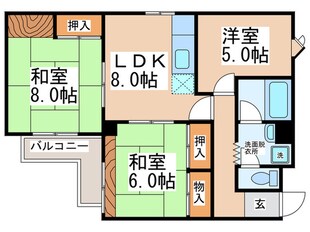 カサ・ボニータ樽井の物件間取画像